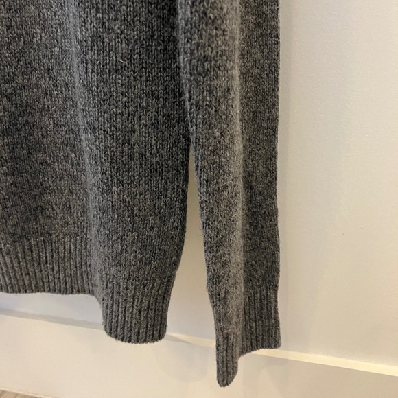 Frank & Oak Grey Sweater with Shawl Collar - Picture 4 of 11